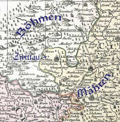 Böhmen Mähren Karte
