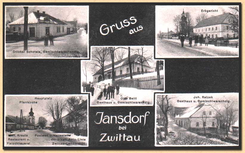 Gruß aus Jansdorf bei Zwittau
